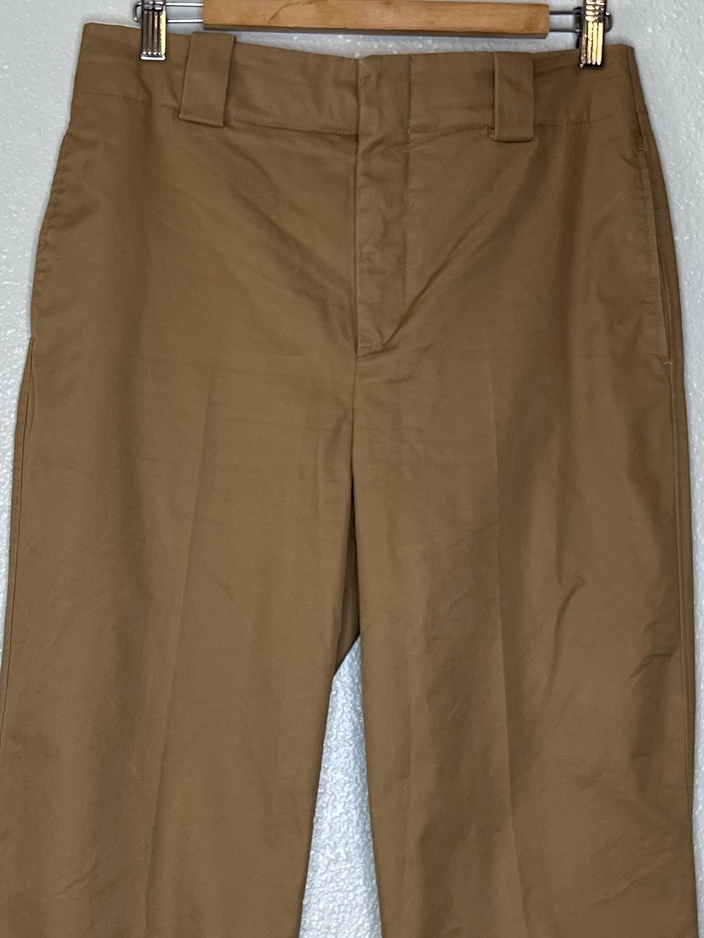 Zara High-Waisted Taupe Brown Wide-Leg Trousers Sz M - Picture 3 of 14